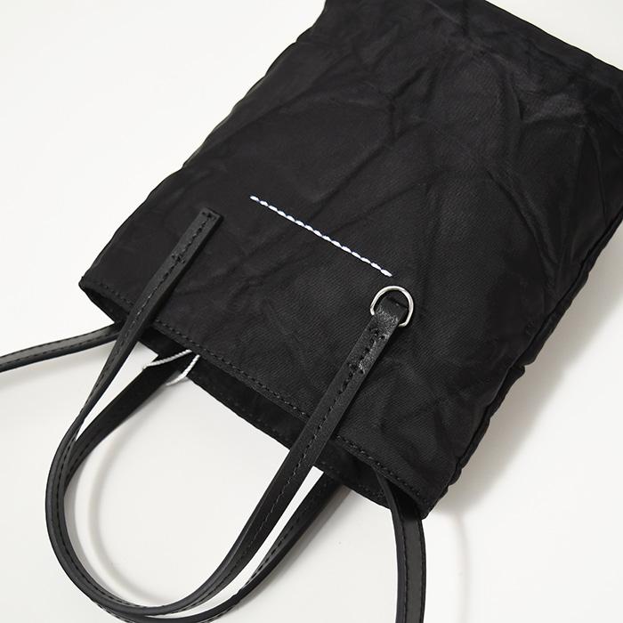 【タイムセール】mm6 ブラック 合成皮革 ハンドバッグ Maison Margiela エムエム 6 メゾンマルジェラ MM6 クロスボディ