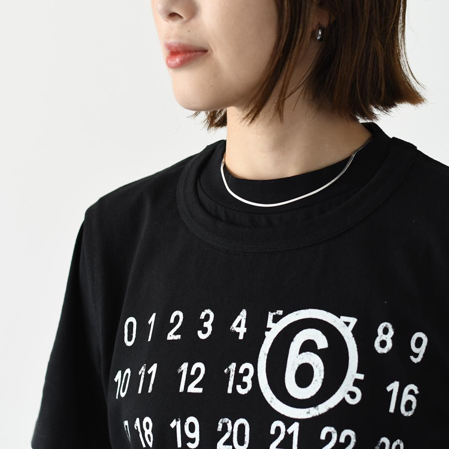 MM6 エムエムシックス Tシャツ トップス ツーレイヤー コットン