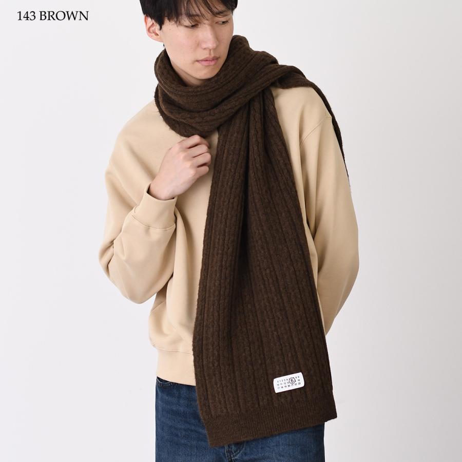エムエムシックス MM6 ウールナイロン マフラー カーキ ウール ここのえ期 MM6 MAISON MARGIELA エムエムシックス メゾン マルジェラ