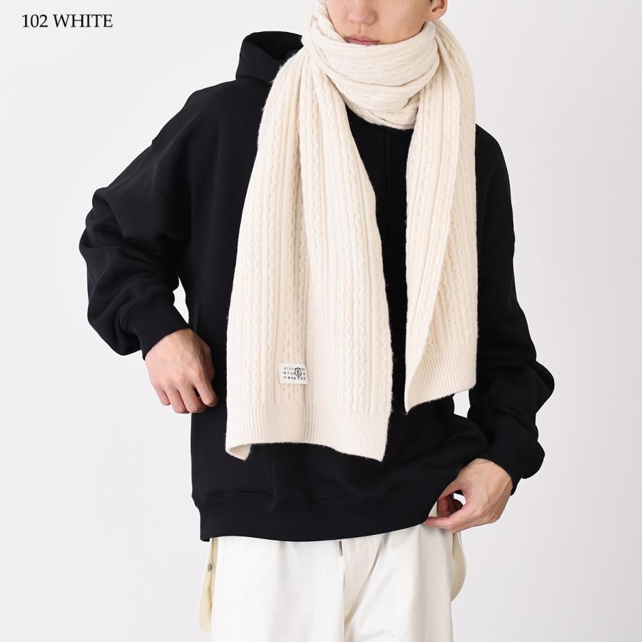 メゾンマルジェラ「ウールマフラー」 国内発送 メゾンマルジェラ デストロイニットマフラー ウール 緑