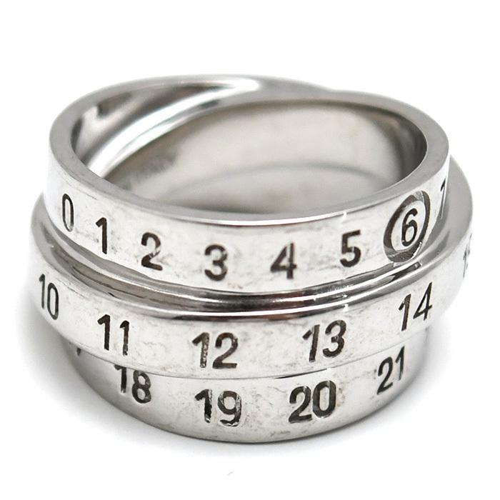 マルジェラ　ロゴリング　シルバー　指輪　Margiera MM6 MAISON MARGIELA メゾン マルジェラ 指輪 リング