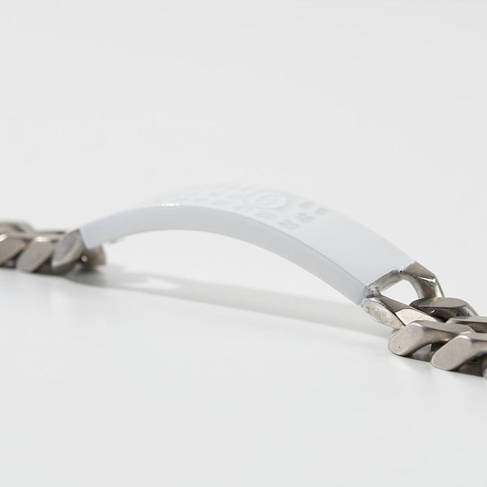 MAISON MARGIELA ホワイト＆シルバー ダブル ラップ ブレスレット Maison Margiela MM6 MAISON MARGIELA エムエムシックス メゾン
