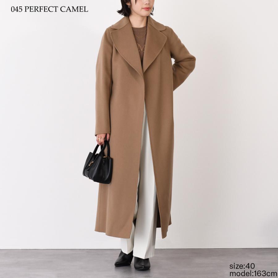 【新品未着用】'S MAX MARA ピュア ヴァージンウール コート　ファー付 エス マックスマーラ S Max Mara S MAX MARA ロングコート POLDO