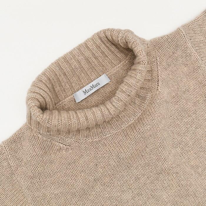 Max Mara マックスマーラ ニット ACETI オーバーサイズ カシミア タートルネック 1366022600 レディース BEIGE ベージュ ハイネック シンプル 秋冬 爆買の画像