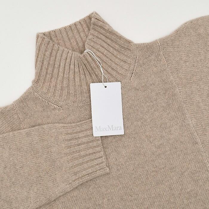 Max Mara マックスマーラ ニット ACETI オーバーサイズ カシミア タートルネック 1366022600 レディース BEIGE ベージュ ハイネック シンプル 秋冬 爆買の画像