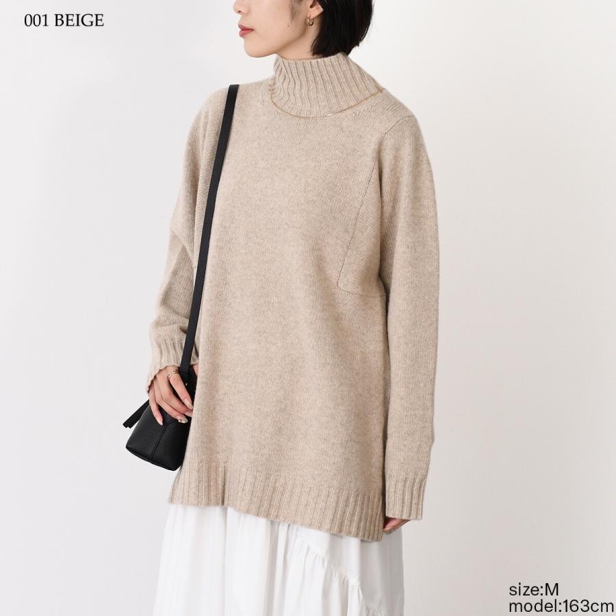 Max Mara マックスマーラ ニット ACETI オーバーサイズ カシミア タートルネック 1366022600 レディース BEIGE ベージュ ハイネック シンプル 秋冬 爆買の画像