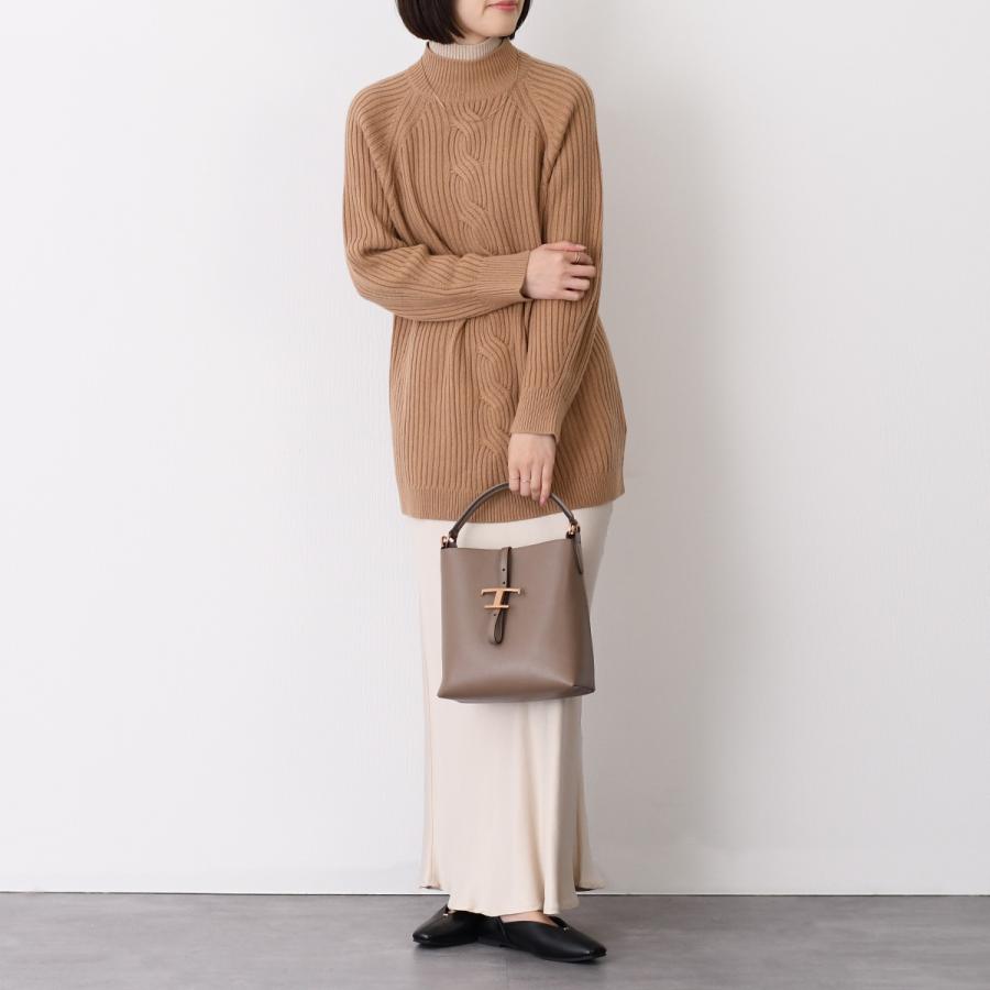 Max Mara マックスマーラ ニット ALCAZAR ウールカシミアニット 1366202600 レディース CAMEL キャメル ベージュ ケーブルニット ハイネック 爆買の画像
