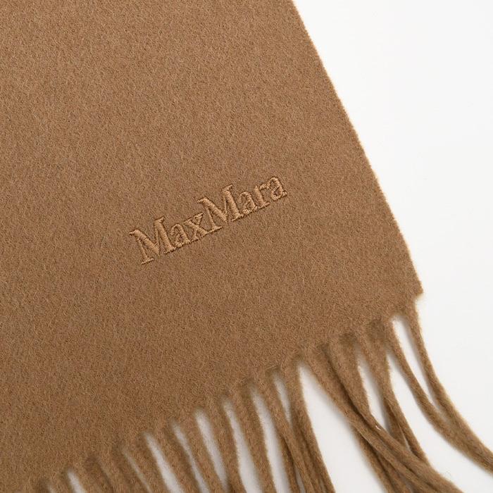 【保存袋付き】マックスマーラ MaxMara マフラー ベア カシミヤ ベージュ Max Mara（マックスマーラ） マフラー BACI カシミア ロゴ ストール