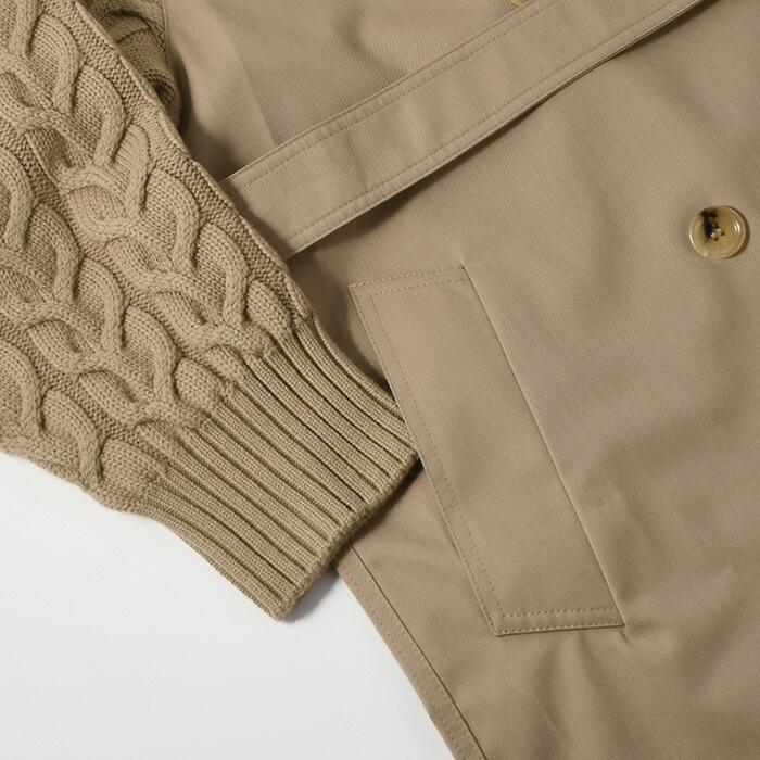 MAX MARA マックスマーラ コート アウター 1126014106 CICLADI チクラーディ トレンチコート ロングコート レディース キャメル ホワイト 秋 冬 ニット 春 爆買の画像