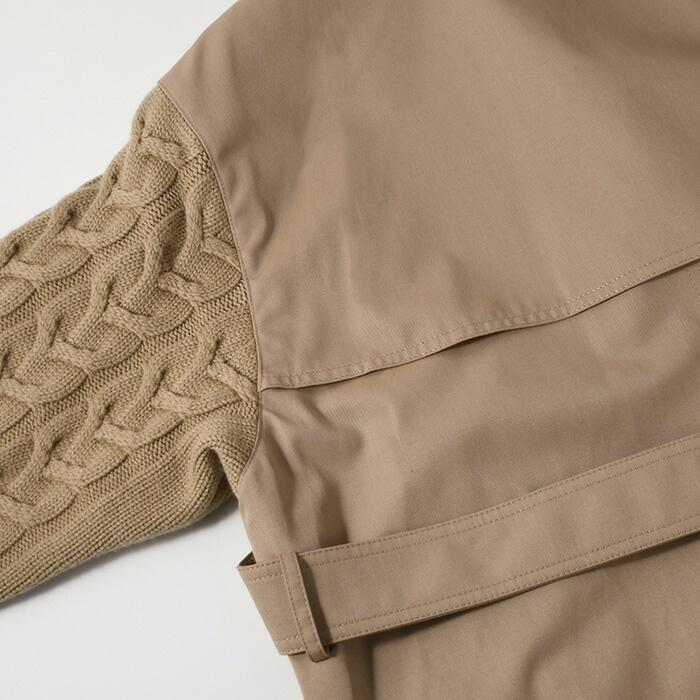 MAX MARA マックスマーラ コート アウター 1126014106 CICLADI チクラーディ トレンチコート ロングコート レディース キャメル ホワイト 秋 冬 ニット 春 爆買の画像
