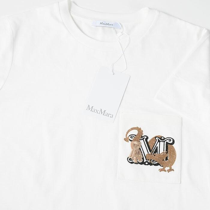 Max Mara マックスマーラ ELMO ビジューコットンTシャツ Max Mara（マックスマーラ） Tシャツ トップス エルモ ELMO コットン