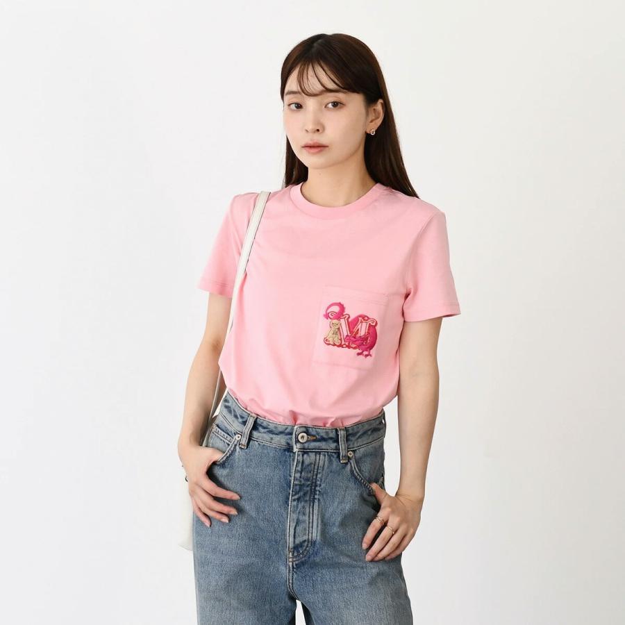 【新品未使用】Max Maraドッグ プリント Tシャツ ピンク M Max Mara（マックスマーラ） 半袖 Tシャツ CIPRIA チプリア レディース