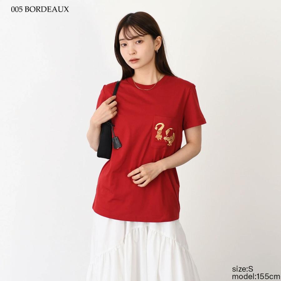 Max Mara マックスマーラ ELMO ビジューコットンTシャツ Max Mara（マックスマーラ） Tシャツ トップス エルモ ELMO コットン