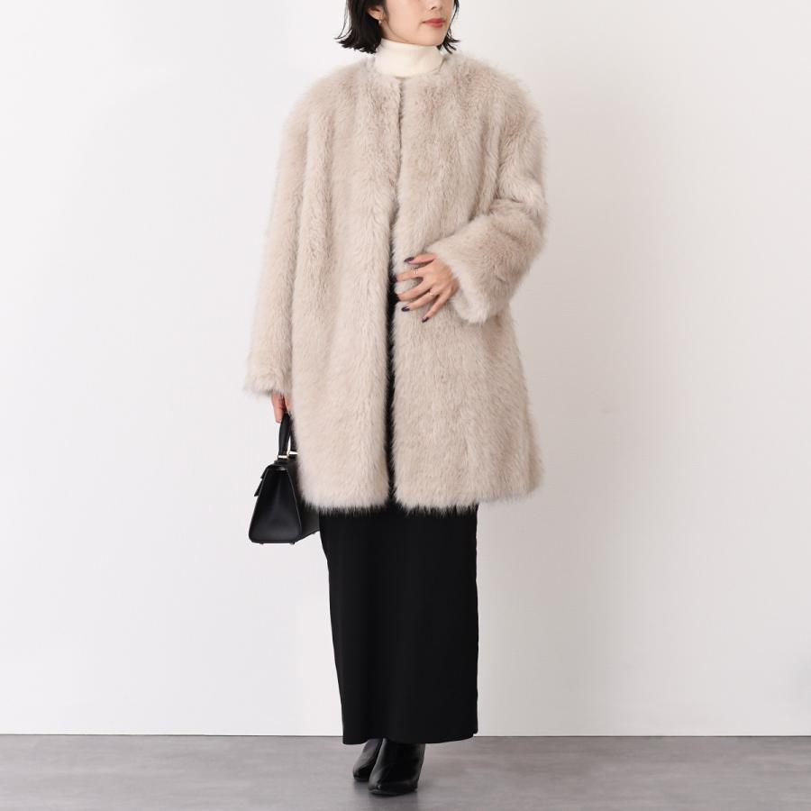 専用MaxMara ファーコート 、デニムまとめ売り ◇25FW◇関送込【MAX MARA STUDIO】EROS*エコファー*コート (Max Mara