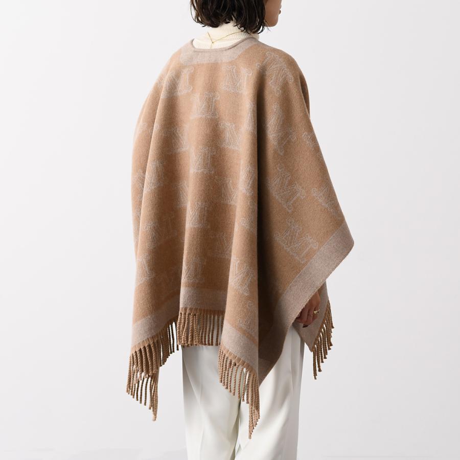 Max Mara マックスマーラ ポンチョ アウター FRINE ウール ジャ Max Mara マックスマーラ ポンチョ アウター FRINE ウール ジャ