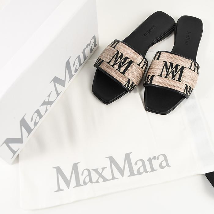Max Mara マックスマーラ サンダル LOGOSLIDE ジャカード