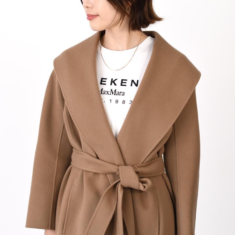 試着のみ美品！S'MaxMara messi バージンウールコート2024 メッシ] ピュア ヴァージンウール ダブルフェイス コート, black