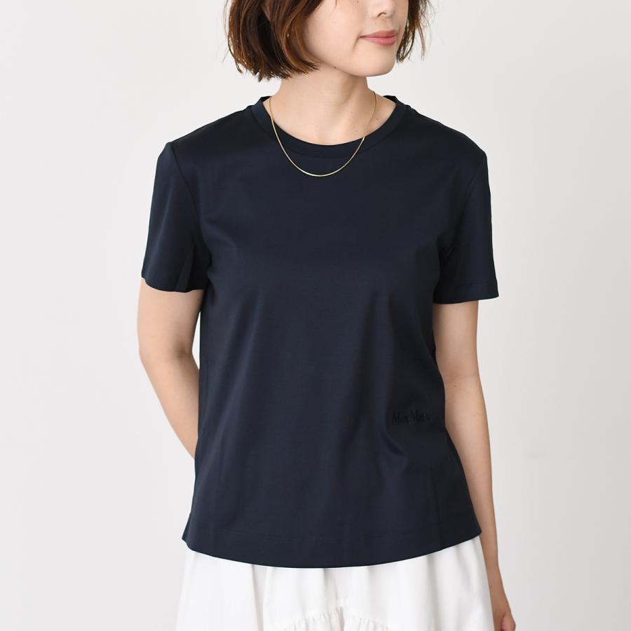 新品未使用✨2022年 マックスマーラ コットンレースカットソー プルオーバー テーヌエ] ピュア コットン ジャージー Tシャツ, white | Max Mara