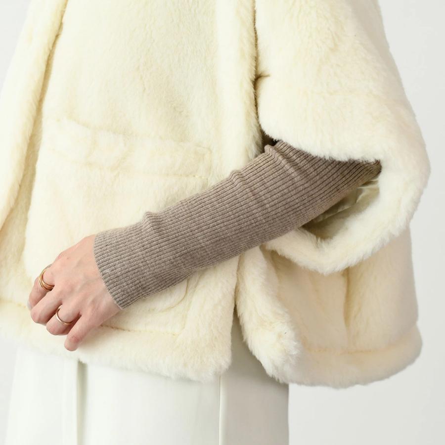 【新品】MaxMara マックスマーラ　ホワイトポンチョ・ケープコート 未使用 Max Mara マックスマーラ ポンチョ アウター NEWTERZO1