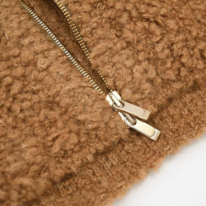 Max Mara Studio マックスマーラ ステゥディオ トップス OGGETTI ブークレ ハイネックジップ カーディガン 6346062600 爆買の画像