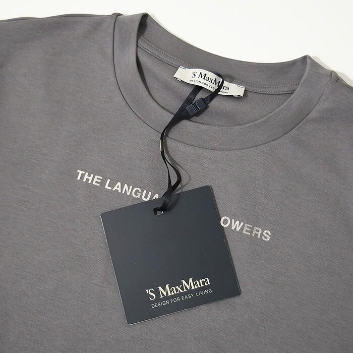 【24SS・正規品★】S Max Mara QUIETO ロゴ付き Tシャツ Max Mara（マックスマーラ） S Max Mara エス Tシャツ トップス
