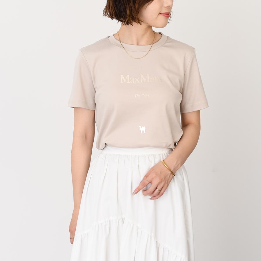 大人気【S MAXMARA】プリント付きジャージ素材Tシャツ Max Mara S エス マックスマーラ Tシャツ トップス ジャージ