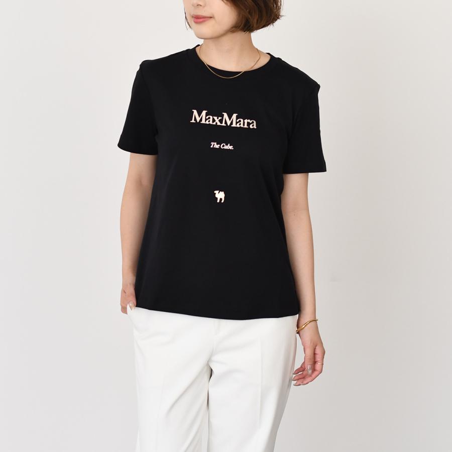 【新品】Max Mara マックスマーラー Tシャツ ブラック XSサイズ エスマックスマーラ S Max Mara クルーネックTシャツ TUBO