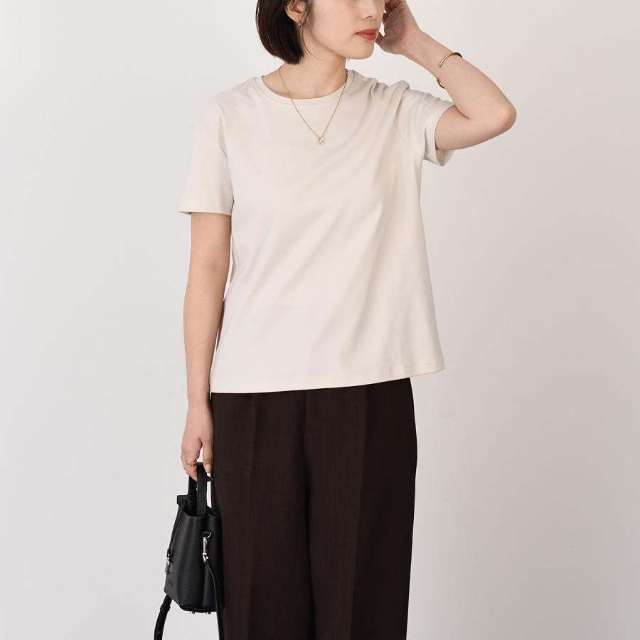 マックスマーラ コットン ジャージー トップ ベージュ Max Mara（マックスマーラ） S Max Mara エス カットソー トップス