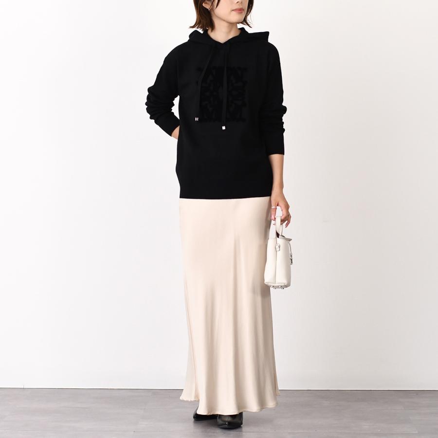 マックスマーラ　ニット　フード　フーディ　ウール　Ｍ　Vネック　白タグ　高級 Max Mara マックスマーラ ニット トップス TADDEO ウールニット