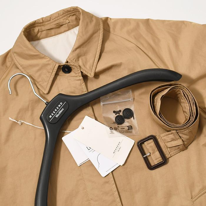 W MAX MARA アウトレット●TRAFOI サテン 撥水トレンチコート Max Mara Weekend ウィークエンド マックスマーラ トレンチ