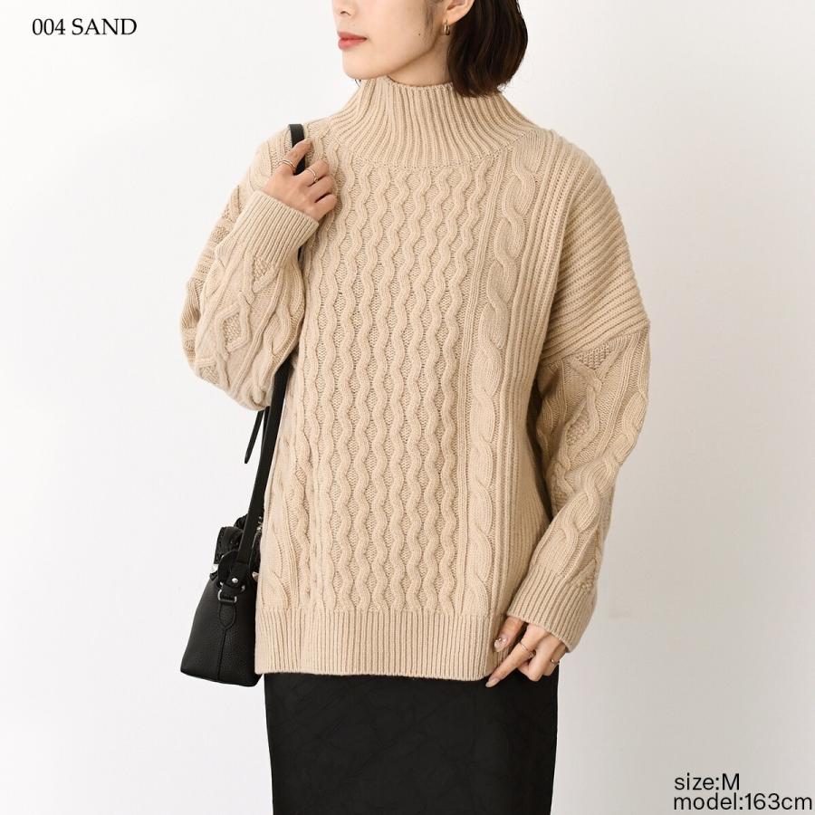 美品✨ウィークエンドマックスマーラ　ケーブル編　セーター　タートルネック Max Mara（マックスマーラ） Weekend Max Mara ウィークエンド ニット