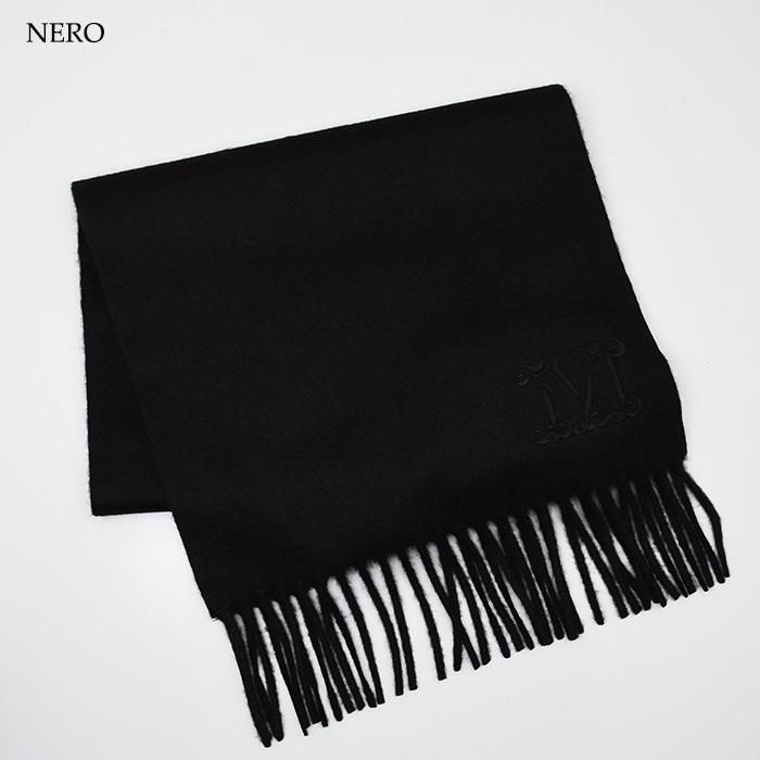 新品】MAXMARA マックスマーラ 黒ブラック カシミヤ ストール マフラー  