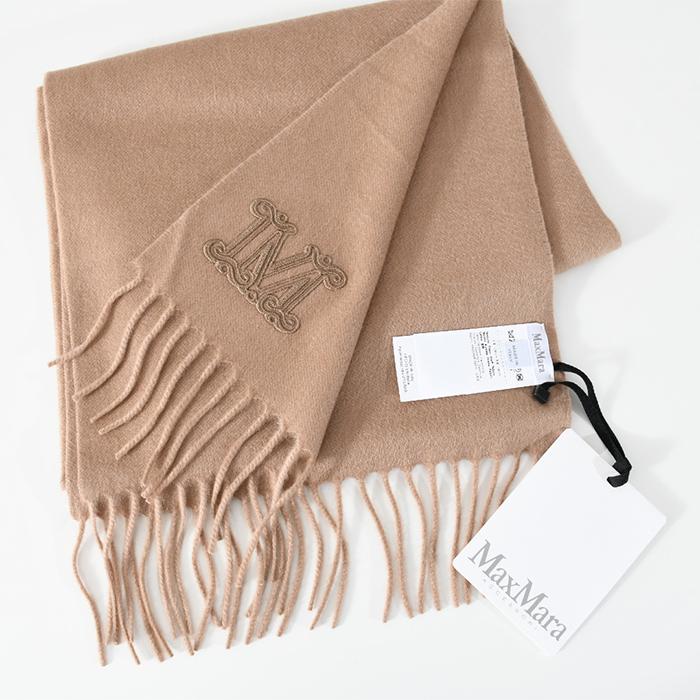 MaxMara マックスマーラ カシミア マフラー スカーフ ロゴ ストール