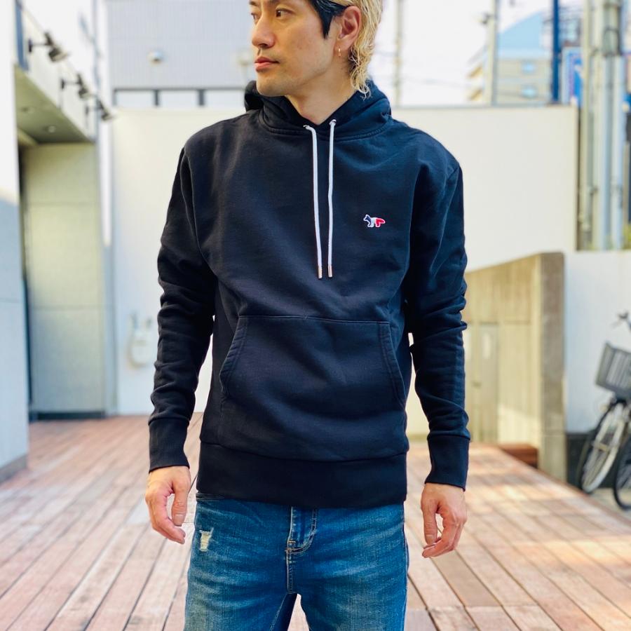 Maison Kitsune メゾンキツネ スウェット パーカー コットン メンズ トリコロール ワッペン シンプル Black ブラック 黒 Aukm0001 Maisonkitsune Aukm0001 セレクトショップ Felice Yahoo 店 通販 Yahoo ショッピング