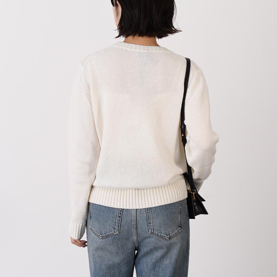 MONCLER モンクレール ニット セーター トップス 刺しゅうロゴ ウール