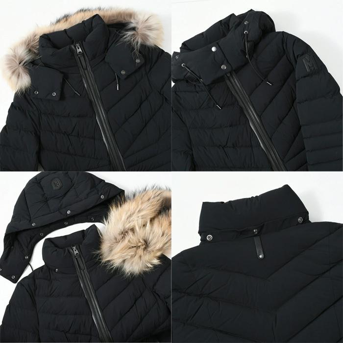 MACKAGE マッカージュ ダウン アウター PATSY-F ダウンジャケット レディース ブラック ベージュ ファー 冬服 防寒 ナイロン ロゴ | Mackage | 11