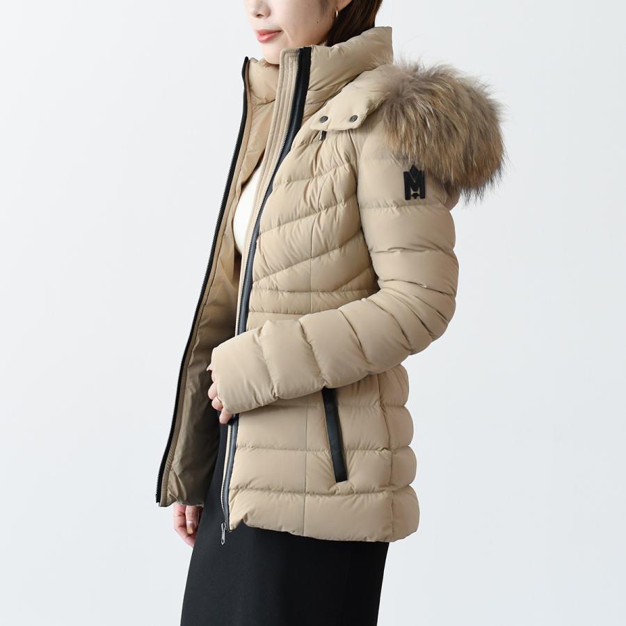 MACKAGE マッカージュ ダウン アウター PATSY-F ダウンジャケット レディース ブラック ベージュ ファー 冬服 防寒 ナイロン ロゴ | Mackage | 05
