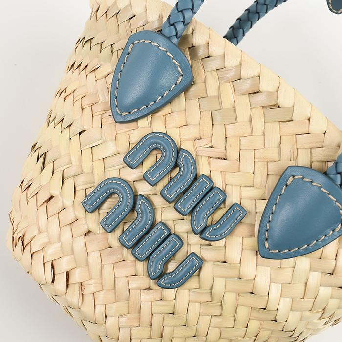 miu MIU ミュウミュウ バッグ かごバッグ ラフィア ミニかご miu MIU ミュウミュウ バッグ かごバッグ ラフィア ミニかご