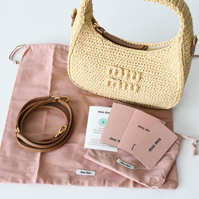 miu MIU ミュウ バッグ かごバッグ ハンドバッグ ワンダー miu MIU ミュウ バッグ かごバッグ ハンドバッグ ワンダー