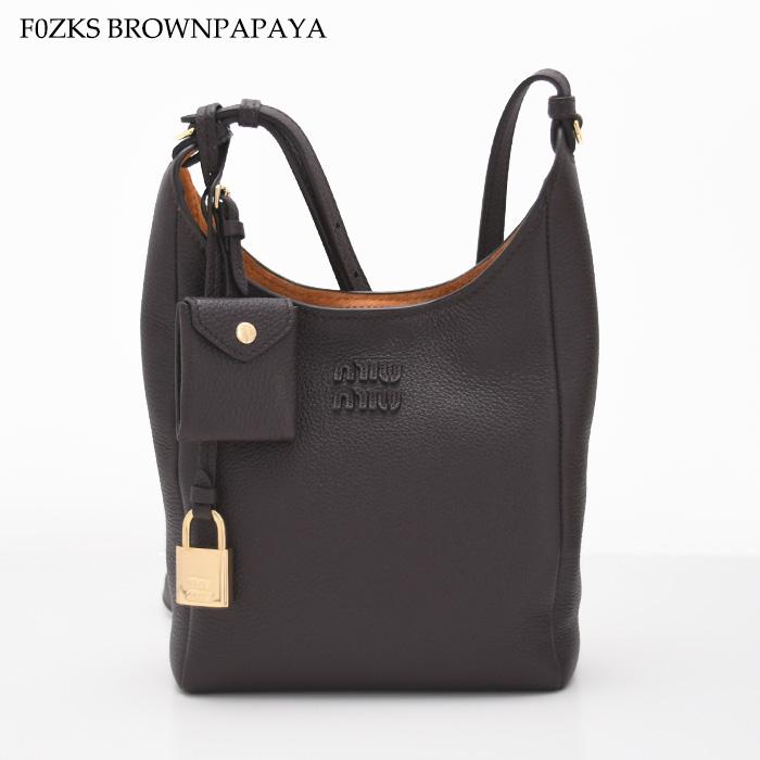 miu miu（ミュウミュウ） ショルダーバッグ レザーバケットバッグ