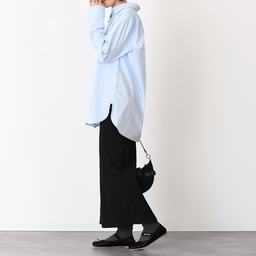 MIU MIU ミュウミュウ シューズ バレエシューズ サテンバレリーナ 5F794D QU6 レディース ブラック シルクサテン フラット 爆買の画像