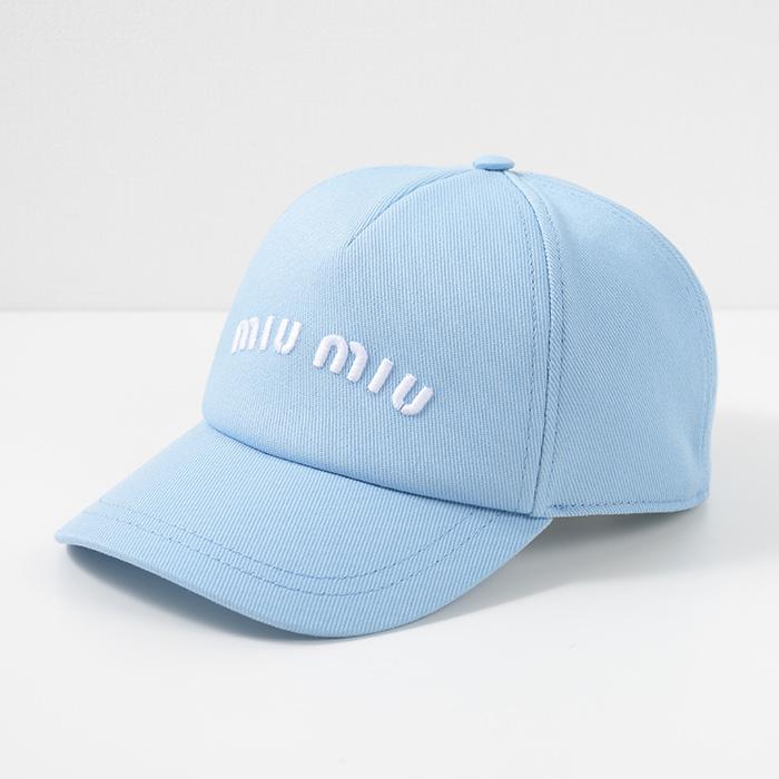 miu MIU ミュウミュウ キャップ 帽子 ドリル ベースボール CAP miu MIU ミュウミュウ キャップ 帽子 ドリル ベースボール CAP
