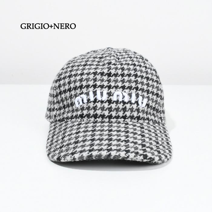miu MIU ミュウミュウ 帽子 キャップ チェックウールCAP 5HC179 miu MIU ミュウミュウ 帽子 キャップ チェックウールCAP 5HC179