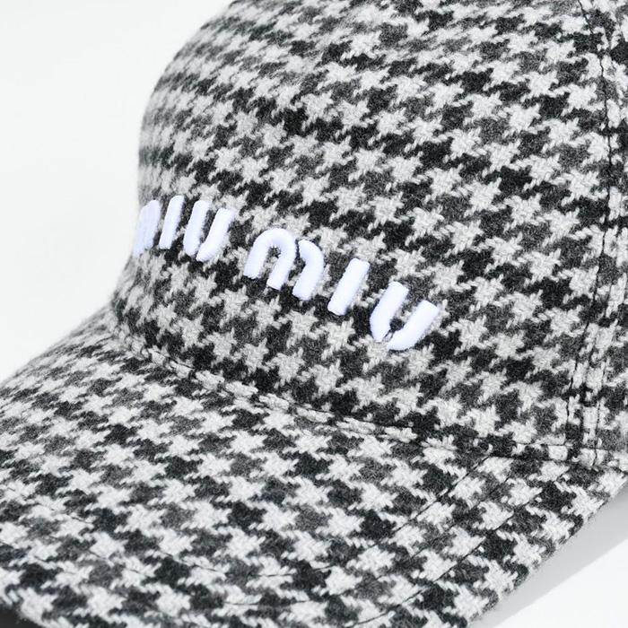 miu MIU ミュウミュウ 帽子 キャップ チェックウールCAP 5HC179 miu MIU ミュウミュウ 帽子 キャップ チェックウールCAP 5HC179