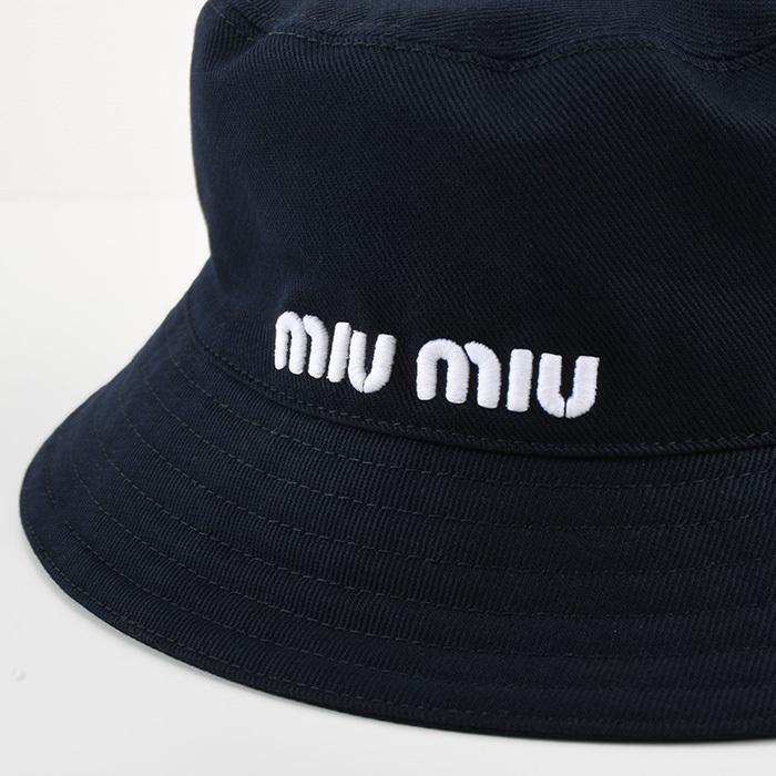 miu MIU ミュウミュウ バケットハット 帽子 5HC196 2DXI