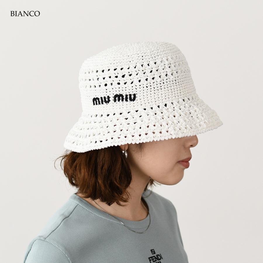 miu MIU ミュウミュウ ハット 帽子 バケハ ラフィアハット miu MIU ミュウミュウ ハット 帽子 バケハ ラフィアハット