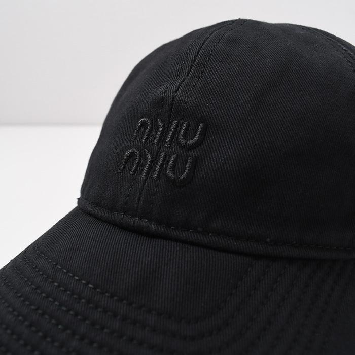 miu miu ドリル ベースボールキャップ ブラック Amazon | [ミュウミュウ] 帽子 ドリル ベースボールキャップ