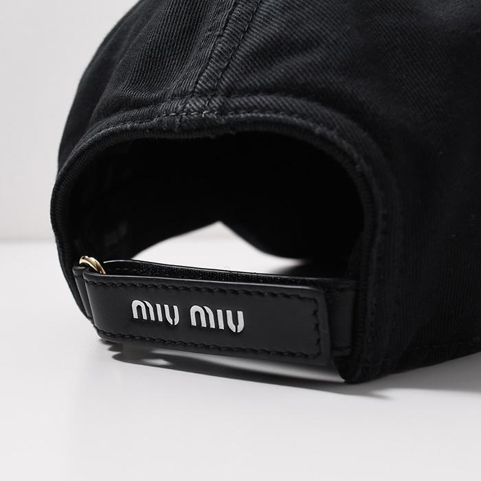 miu miu（ミュウミュウ） 帽子 キャップ 5HC3702CR2 ドリル ベース