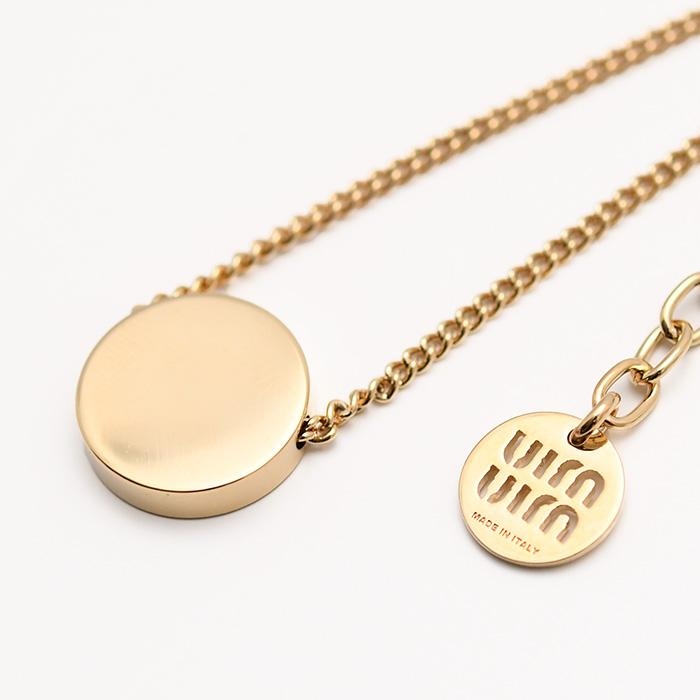 miu miu（ミュウミュウ） メタル アクセサリー ネックレス 5IC096 2F6T