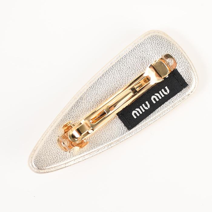 miu MIU ミュウミュウ ヘアアクセサリー ナッパレザー ヘア miu MIU ミュウミュウ ヘアアクセサリー ナッパレザー ヘア